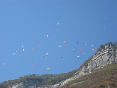 Nuée de parapentes 13